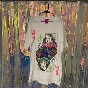 Queen of Sparkles Queen Card Tshirt Dress